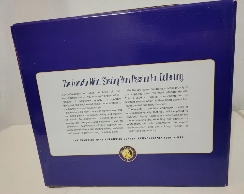 Franklin Mint Armor Collection P40 Warhawk Aleutian Tigers 1/48 Die cast B11B544 - Image 3 of 4