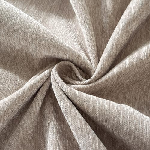 Extra Wide 91"x118" Chenille Sofa Cover Water Resistant Sofa 91" x 118" Khaki - Picture 5 of 7
