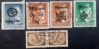 POLAND WWII, GERMAN OCCUP. LOCAL  STAMPS LOT