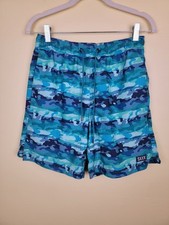 Saxx Oh Buoy 2N1 Volley 7" Swim Trunks Blue Shorts Lined Ballpark Pouch Mens S