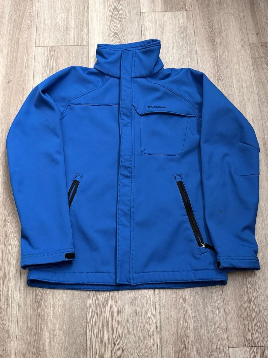 Columbia Youth Ascender Softshell Jacket Blue Size 14/16