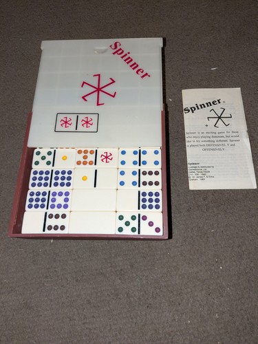 Spinner Domino Game In Box. Excellent Condition Complete - Picture 2 of 3