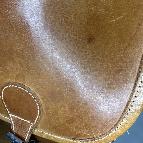 Braun Boho Western Cross Shoulder Saddle kleine Handtasche Leder gebraucht - Bild 7 von 23