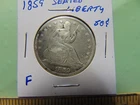 1859  Seated Liberty Half Dollar "Stars"  50C