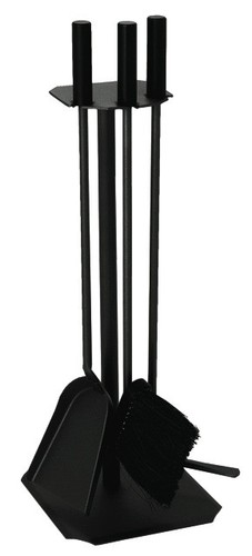 KAMINBESTECK KAMIN BESTECK KAMINBESTECK KAMINGARNITUR GARNITUR 3ER-SET SCHWARZ - Bild 1 von 1