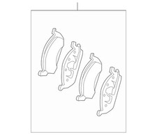 Genuine Mercedes-Benz Disk Brake Pad Front 000-420-66-04