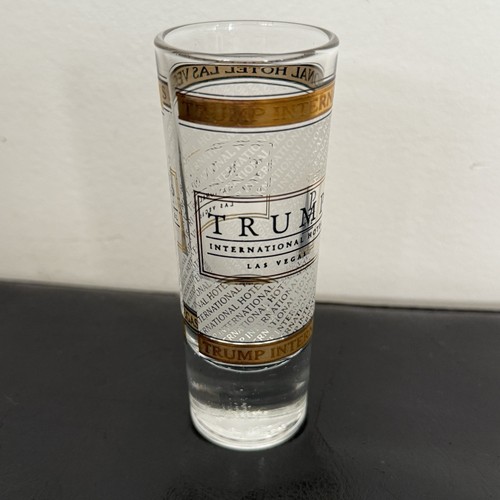 TRUMP International Hotel Las Vegas Rare Clear Gold Trim 2oz 4 1/8" - Picture 2 of 4