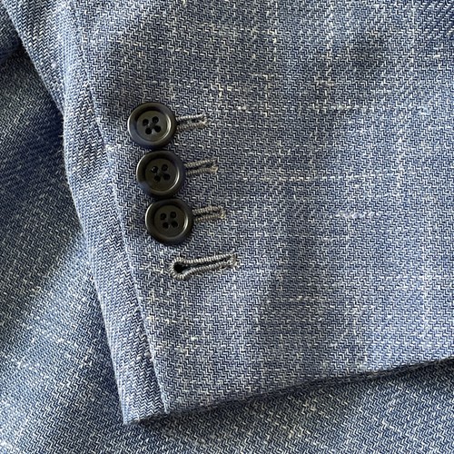 Brioni Denim Blue, Wool / Silk / Linen Sport Coat, 54R, $6700 - Picture 4 of 12