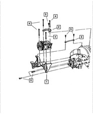 Genuine Mopar Alternator And Compressor Bracket 53008614