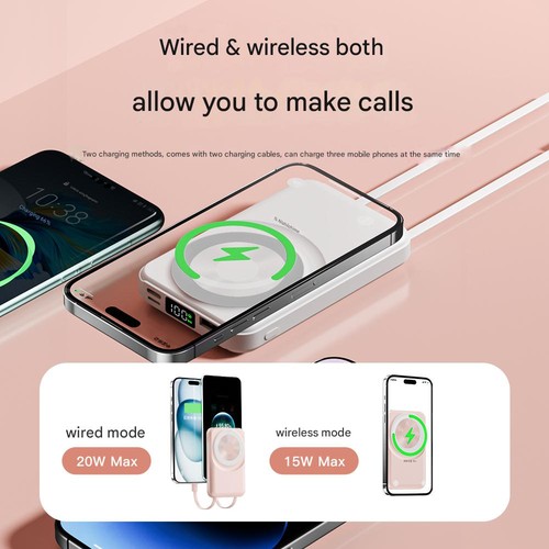 Magnetic Wireless Power Bank Portable External Battery Fast Charger 1000000mAh - Picture 3 of 30