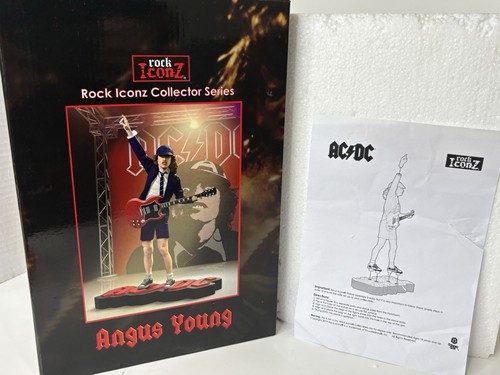 Statua AC/DC (ACDC) Angus Young 2019 Knucklebonz Rock Iconz EDIZIONE LIMITATA NUOVA - Foto 2 di 24