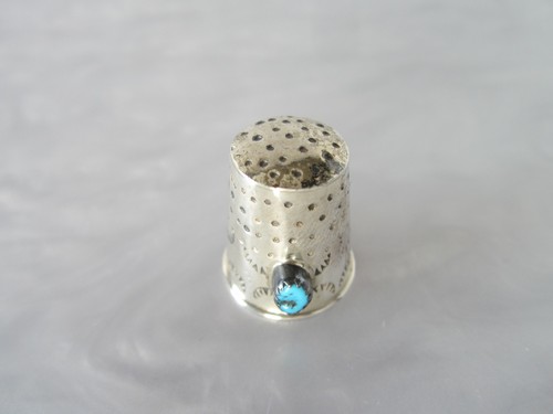 DEDAL TURQUESA NAVAJO VINTAGE PLATA ESTERLINA GENUINO NATURAL ALTA CALIDAD - Imagen 2 de 6