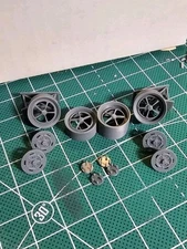 3D Printed Resin 1/25th Scale MAGNUM wheels.(2) 15x7 and (2) 15x10
