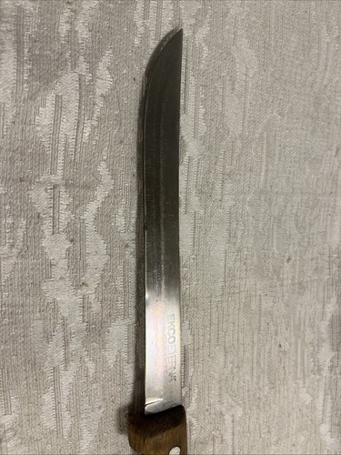 Ekco Eterna Stainless Slicer Knife 8" Blade Wood Handle Japan - 13 1/2" -- 8262 - Picture 4 of 9