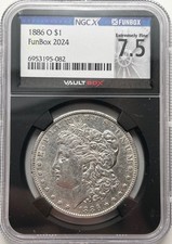1886 O Morgan Silver Dollar NGC XF45/NGCX7.5 (2024 Funbox Series)