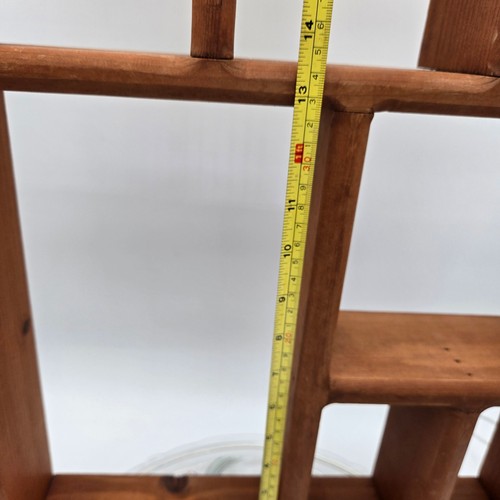 Estante de exhibición de pared de madera de campo rústico de colección caja de sombra corazón casa de campo - Imagen 9 de 15