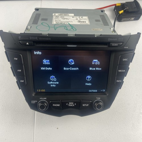 2012-2017 Hyundai Veloster Radio Display Screen/Receiver AM/FM/XM OEM Tested - Foto 6 di 15