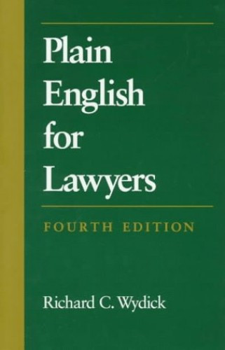 Plain English for Lawyers, Wydick, Richard - Picture 1 of 2