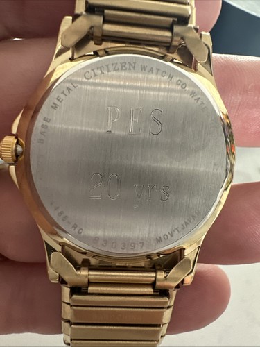 Citizen Men’s Watch 5500-5244-85-RC Monogrammed New Battery Works Great - Picture 9 of 14