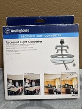 Westinghouse 01011 Recessed Light Can Converter - White 4" to 6" Cans open box
