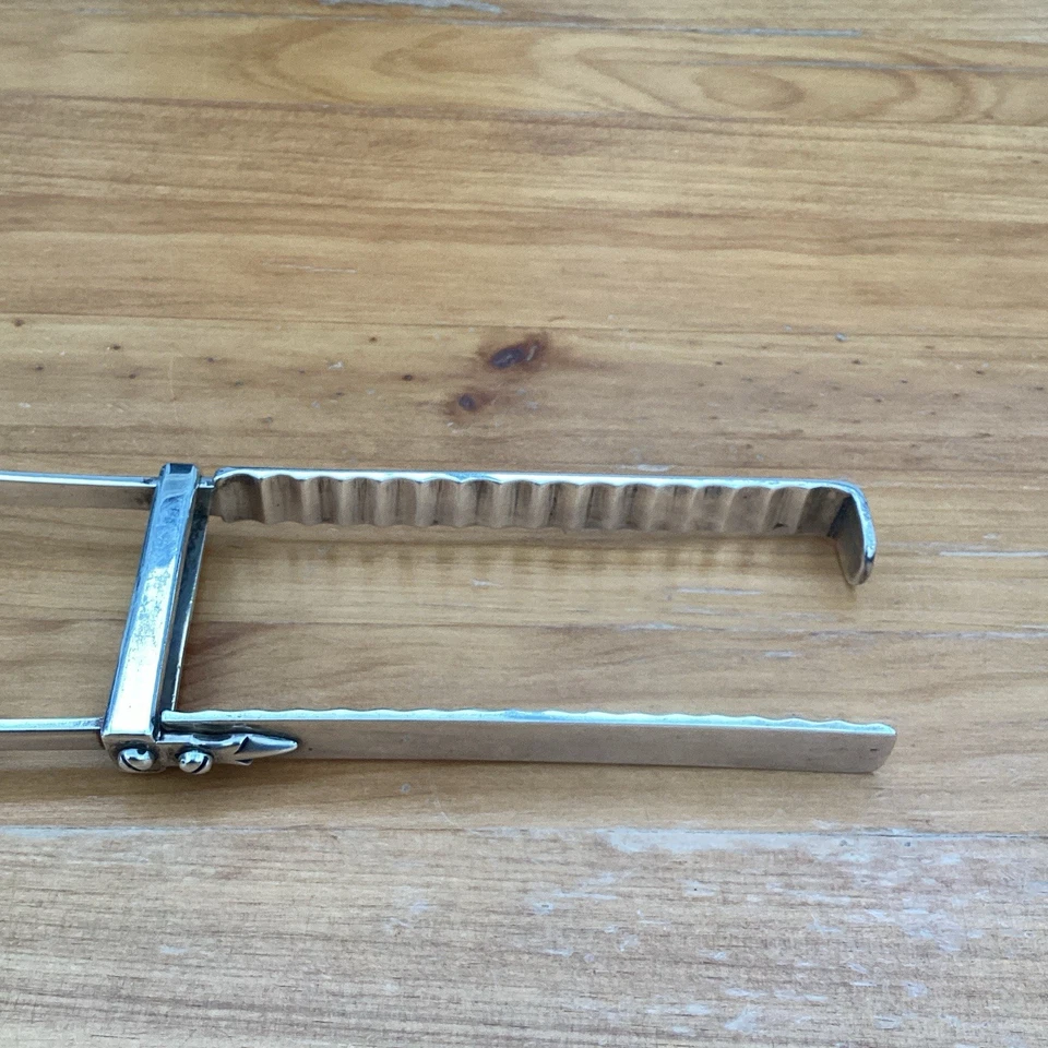 Pinzas para espárragos georgianas antiguas de plata maciza Londres 1817 168,6 g William Chawner Foto 3 de 4