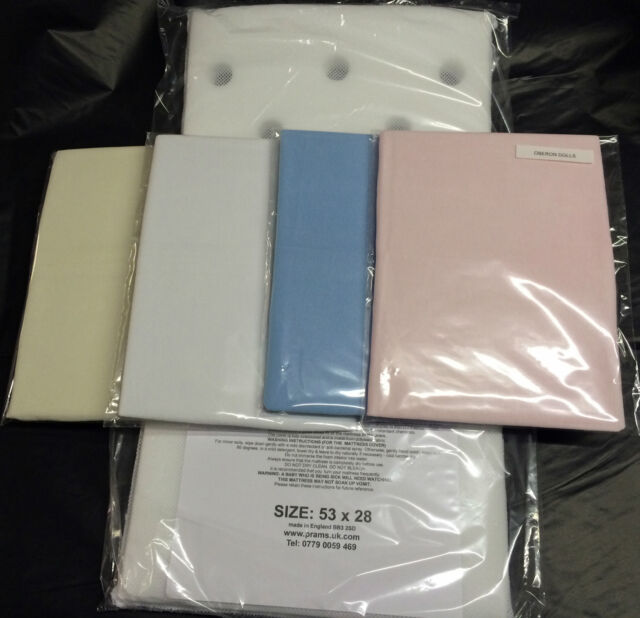 Safety Mattress and Cotton Sheet For Silver Cross Dolls Coach Built Pram spares Safety Mattress and Cotton Sheet For Silver Cross Dolls Coach Built Pram spares