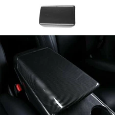 For Tesla Model 3 2017-23 Carbon Fiber Center Console Armrest Storage Box Cover