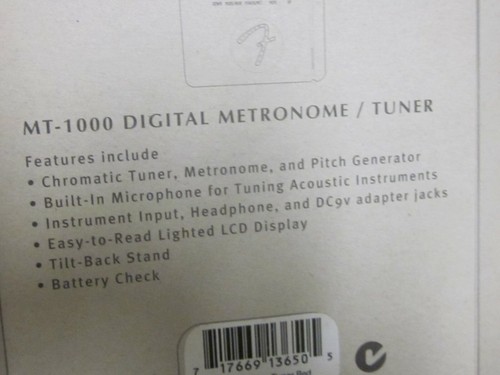 Fender MT-1000 Digital Metronome/Tuner-new'old stock'red see-through - Picture 5 of 5