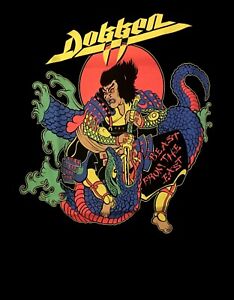 DOKKEN-cd-cvr-BEAST-FROM-THE-EAST-Official-Black-SHIRT-Size-LRG-new