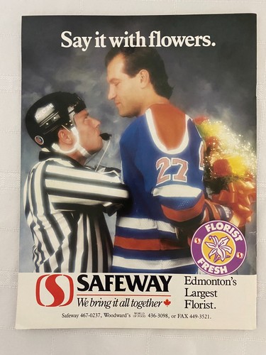 EDMONTON OILERS ACTION MAGAZINE/PROGRAM vs VANCOUVER CANUCKS OCTOBER 11, 1989 - Picture 8 of 8