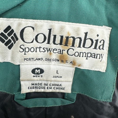 Columbia Bib Overall Mens Medium Green Black Insulated Ski Snowboard Pant - Picture 4 of 10