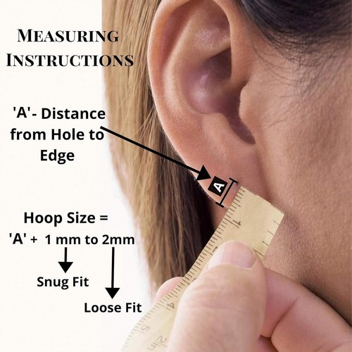 Huggie Hoop Earrings Small Hypoallergenic 14K Gold Plated Huggie Earrings For - Picture 6 of 6