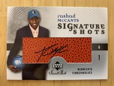 2005-06 UD Sweet Shot Signature Shots Rashad McCants Autograph #RM Auto
