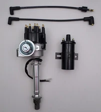 CHEVY SMALL/BIG BLOCK Black Small Cap HEI Distributor + BLACK 45,000 Volt Coil