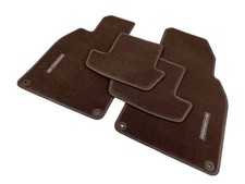 OEM Porsche 911 992 Fußmatten Velours Braun Original Leder Teppich Stoff Coupé