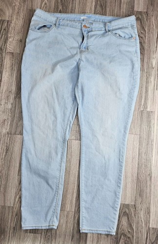 Pantalones de mezclilla azul marino Old para mujer talla grande 18 súper ajustados tiro medio