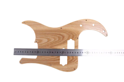 Electric Bass Guitar Pickguard Guitar Scratch Plate Ashtree Wood Protect - Picture 2 of 5