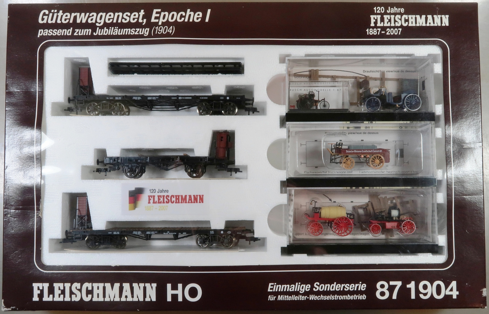 Fleischuomon pista h0 87 1904 autori merciSet complemento per jubiläumszug 1904 Fleischuomon pista h0 87 1904 autori merciSet complemento per jubiläumszug 1904