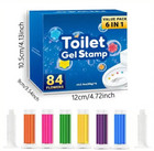 6pcs Toilet Cleaning Gel Stamps, 84 Fresh Flower Scents - Air Freshener, FLORAL