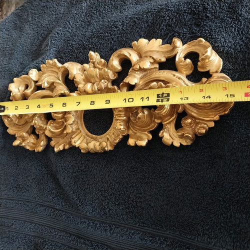Vtg MCM Decorative French Rococo Empire Gold Gilt Wall Door Window Molding 15"L - Picture 10 of 10
