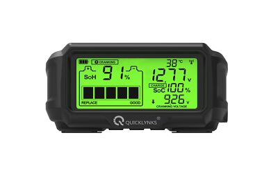 QUICKLYNKS BM5-D 12V LED Battery Tester Monitor Battery Health Tester Analyzer