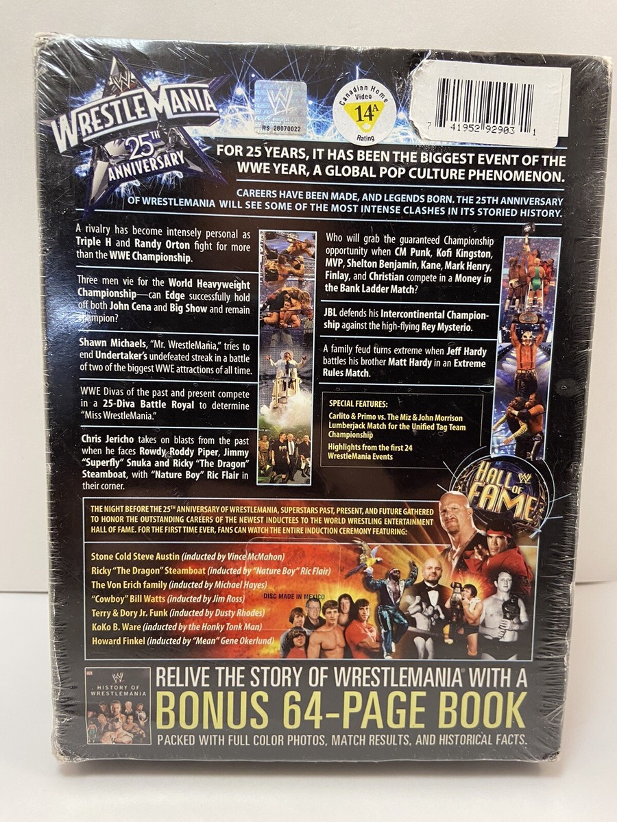 スポーツ・フィットネス WRESTLEMANIA 25TH ANNIVERSARY 3 DISC SET WWE WrestleMania 25th Anniversary (3 Disc Set) DVD