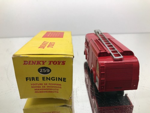 DINKY TOYS 259 BEDFORD FIRE ENGINE LADDER TRUCK -RED L11.5cm- GOOD IN BOX - 343 - Picture 4 of 10