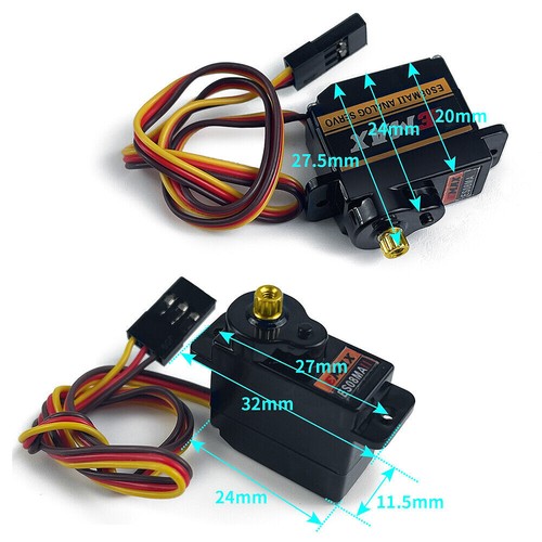 Emax ES08MA II 15T Metal Gear Analog Servo +Arm For 1/24 RC Car Axial SCX24 - Picture 8 of 15