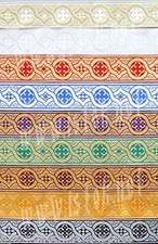 Diagonale jacquard Church liturgical vestment trim GA-08