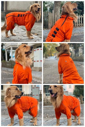 Dogs Waterproof Jacket, Lightweight Dog Raincoat, Windproof Snow-Proof Dog Vest - Picture 20 of 53