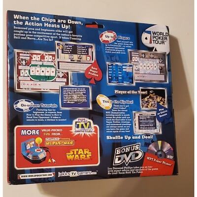 World Poker Tour Plug And Play TV Video Game By Jakks Pacific