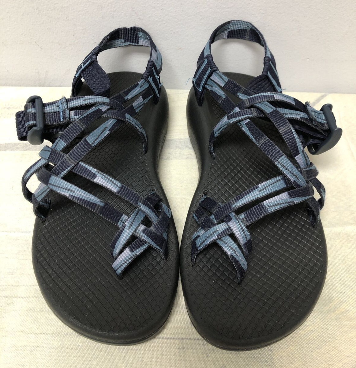 Chaco ZX/2 Multi Blue Geometric Sport Sandals Womens 7 (6C54
