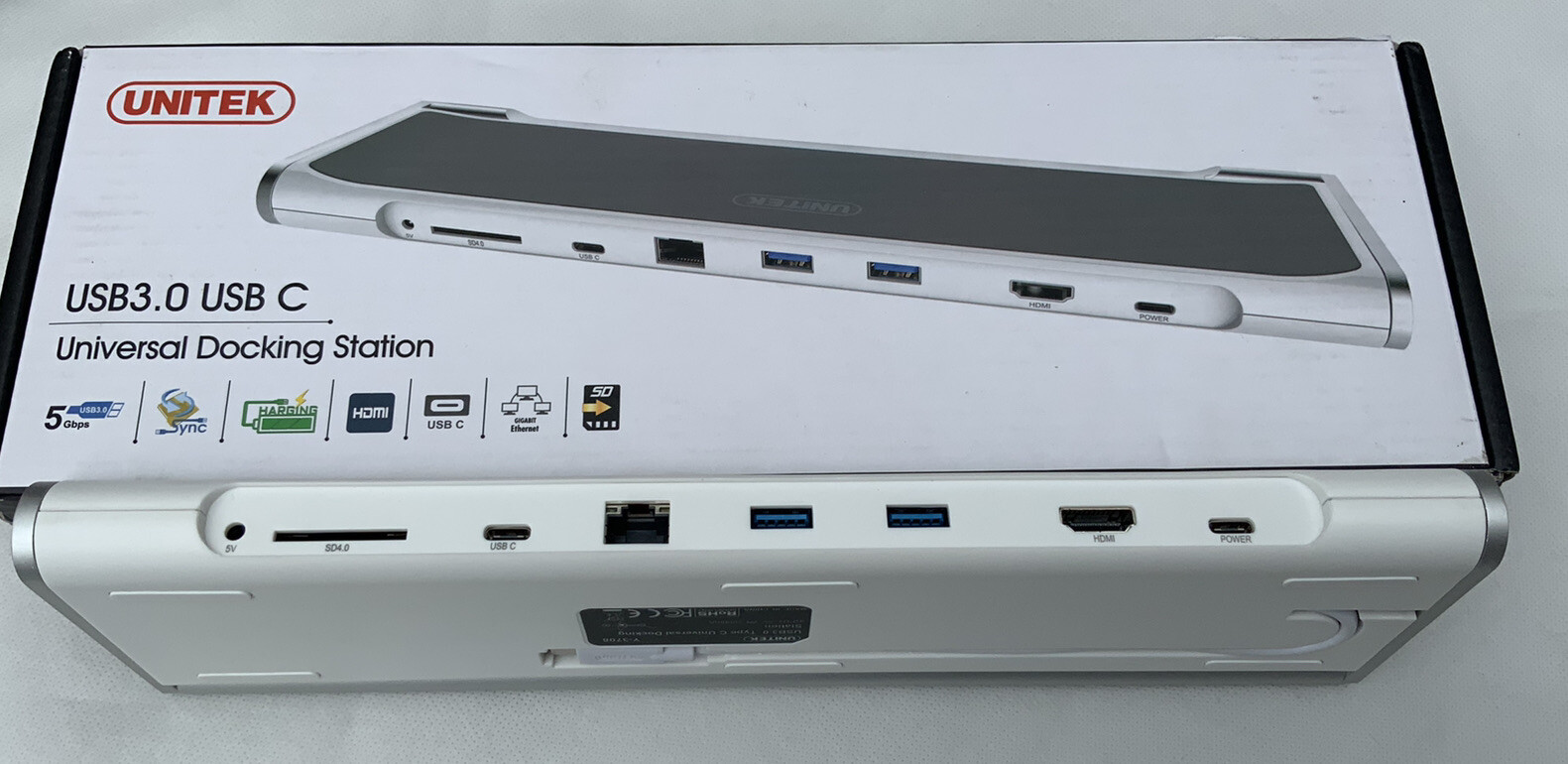 Unitek Y-3708 Docking Station USB C for Apple macbook ultrabook laptop Zapewnienie jakości, ograniczona sprzedaż