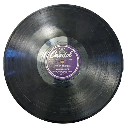 Let's Fly to Mexico Capitol Records 1948 CC-71 10" Shellac 78rpm Children's - Imagen 7 de 13